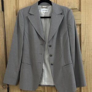 Calvin Klein Charcoal Gray Blazer Women’s